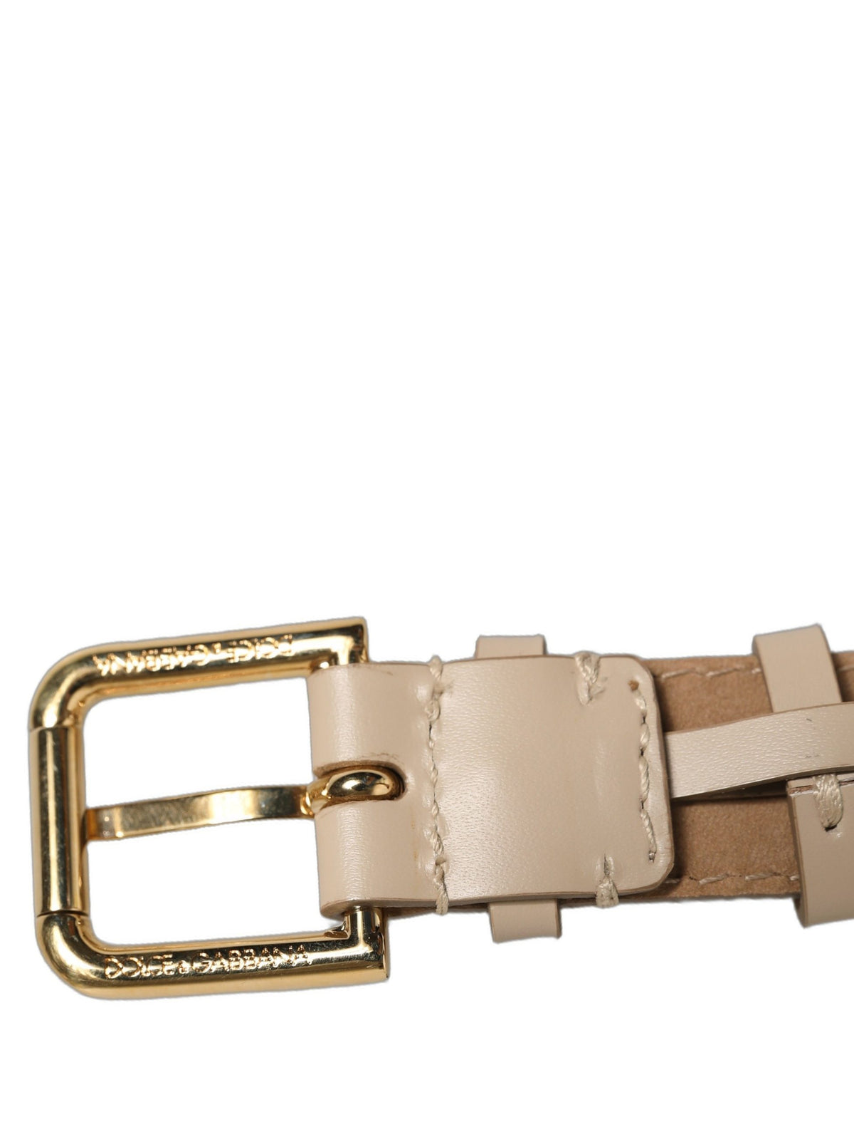 Dolce & Gabbana Beiges Kalbsleder-Armband
