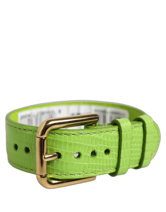 Dolce & Gabbana Grünes Kalbsleder-Armband