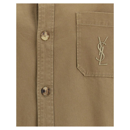 Saint Laurent Gelbe Baumwoll-Jeansjacke