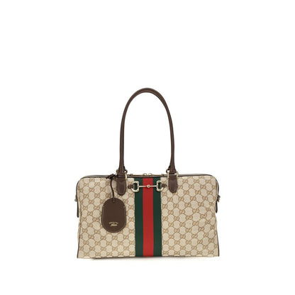 Gucci Beige Stoff-Handtasche