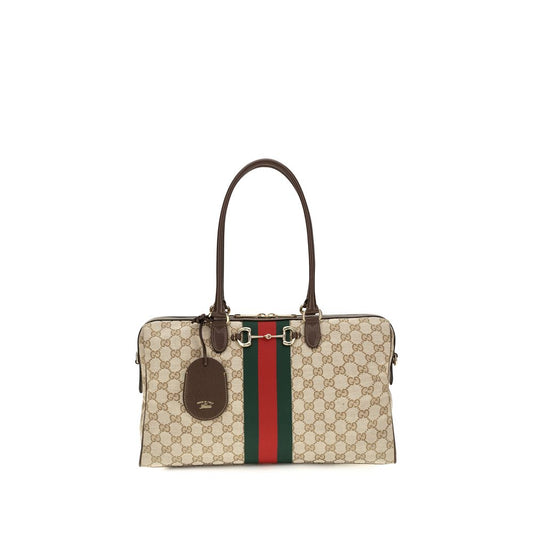 Gucci Beige Stoff-Handtasche
