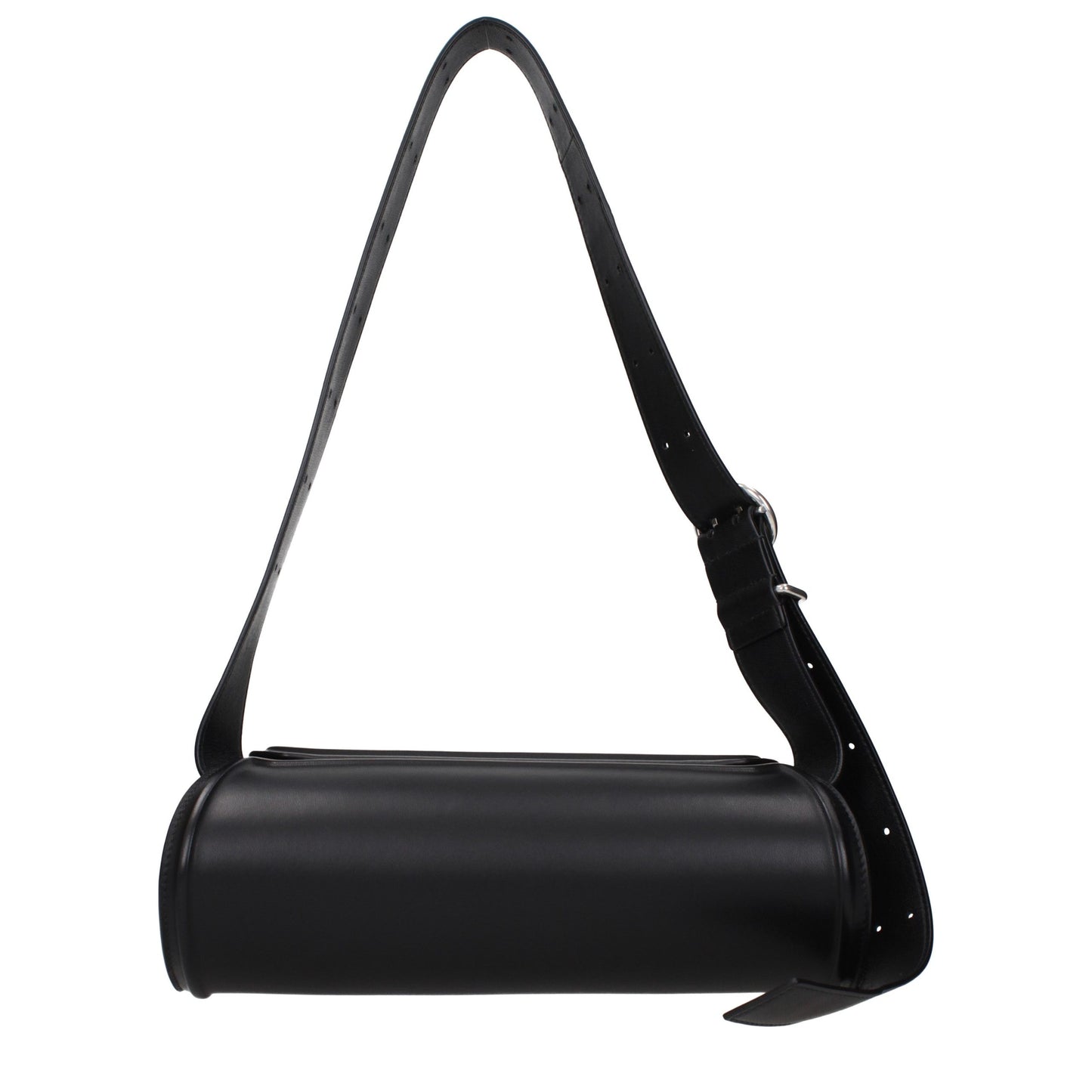 Jil Sander Schwarze Leder Umhängetasche