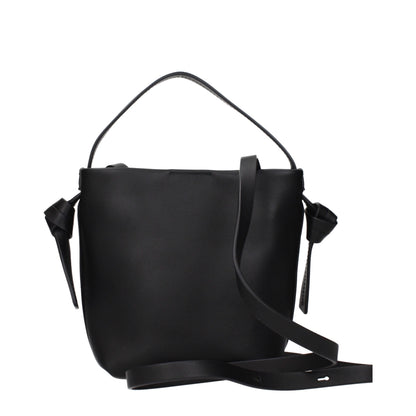 Jil Sander Schwarze Lederhandtasche