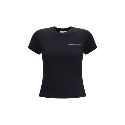 Off-White Schwarzes Baumwoll-T-Shirt