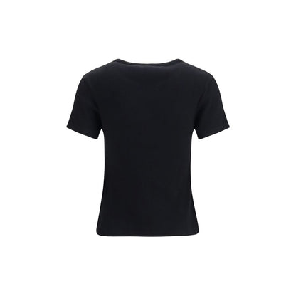 Off-White Schwarzes Baumwoll-T-Shirt