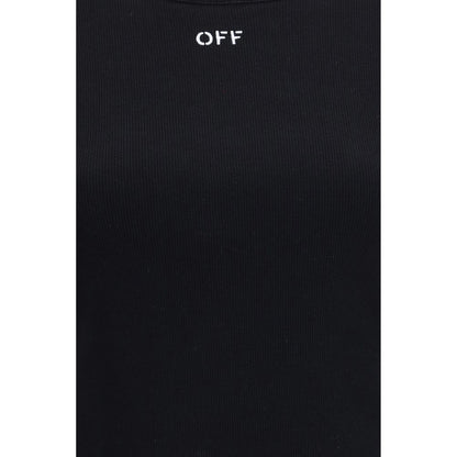 Off-White Schwarzes Baumwoll-T-Shirt
