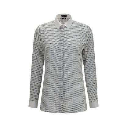 Tom Ford Mehrfarbiges Seidenhemd mit Muster