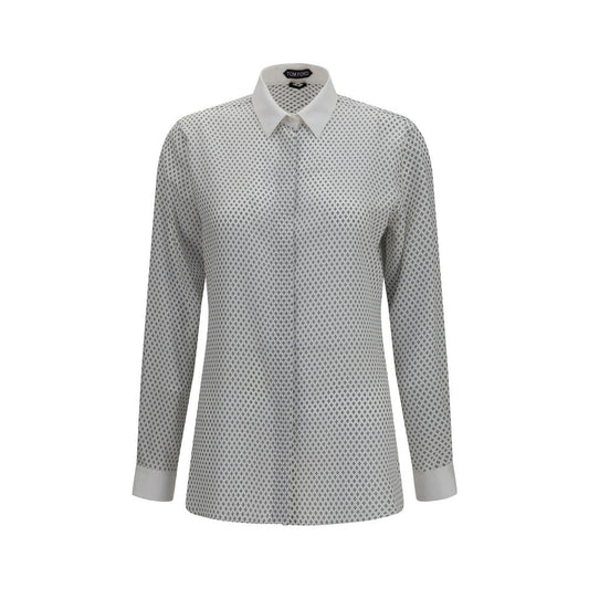Tom Ford Mehrfarbiges Seidenhemd mit Muster
