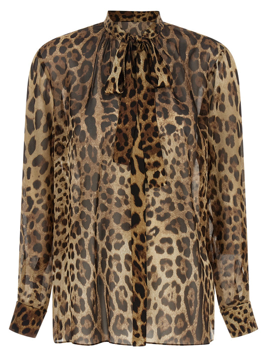 Dolce & Gabbana Braune Seidenbluse