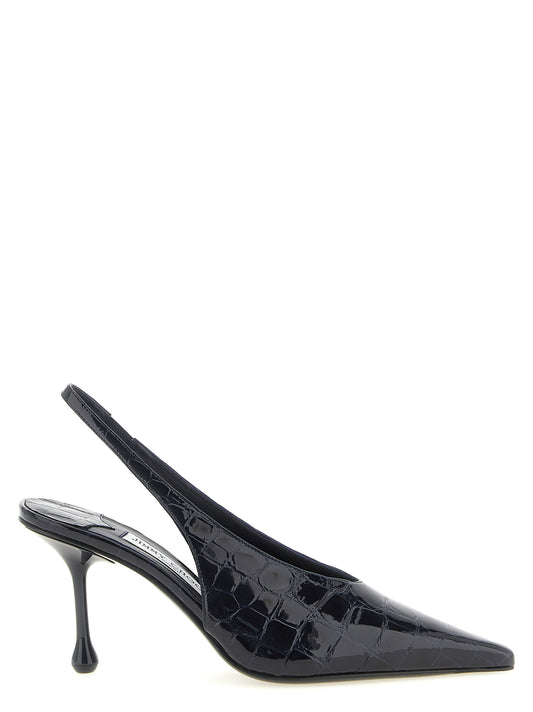 Jimmy Choo Blaue Leder Pumps mit hohem Absatz