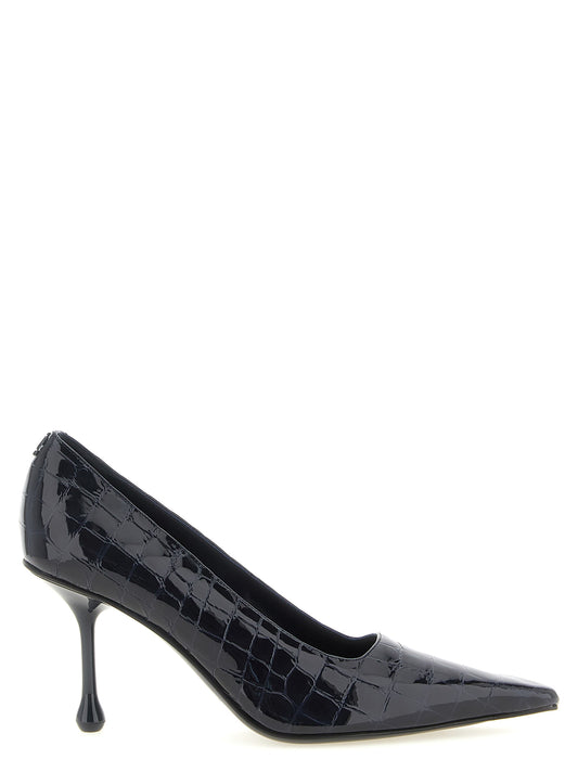 Jimmy Choo Blaue Leder Pumps mit hohem Absatz