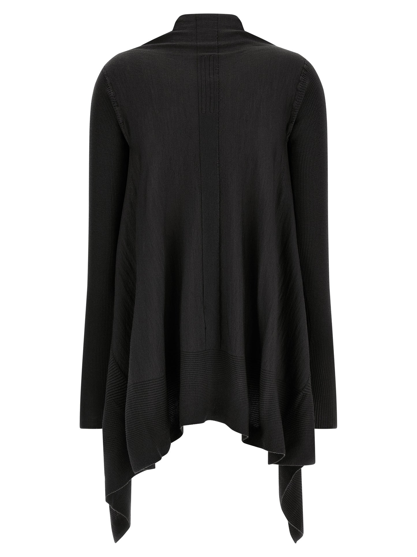 Rick Owens Schwarzer Baumwollcardigan