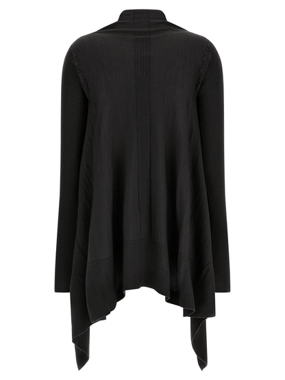 Rick Owens Schwarzer Baumwollcardigan