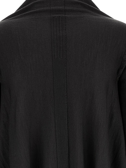Rick Owens Schwarzer Baumwollcardigan