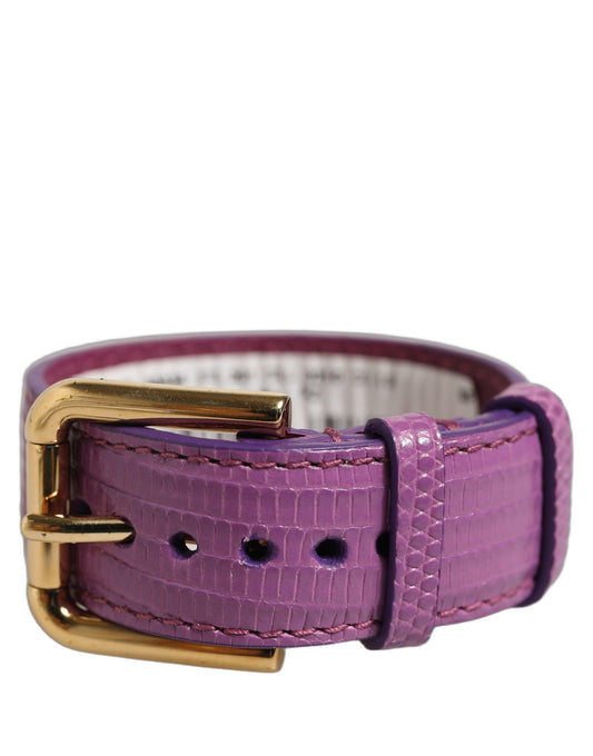 Dolce & Gabbana Lila Strukturiertes Lederarmband