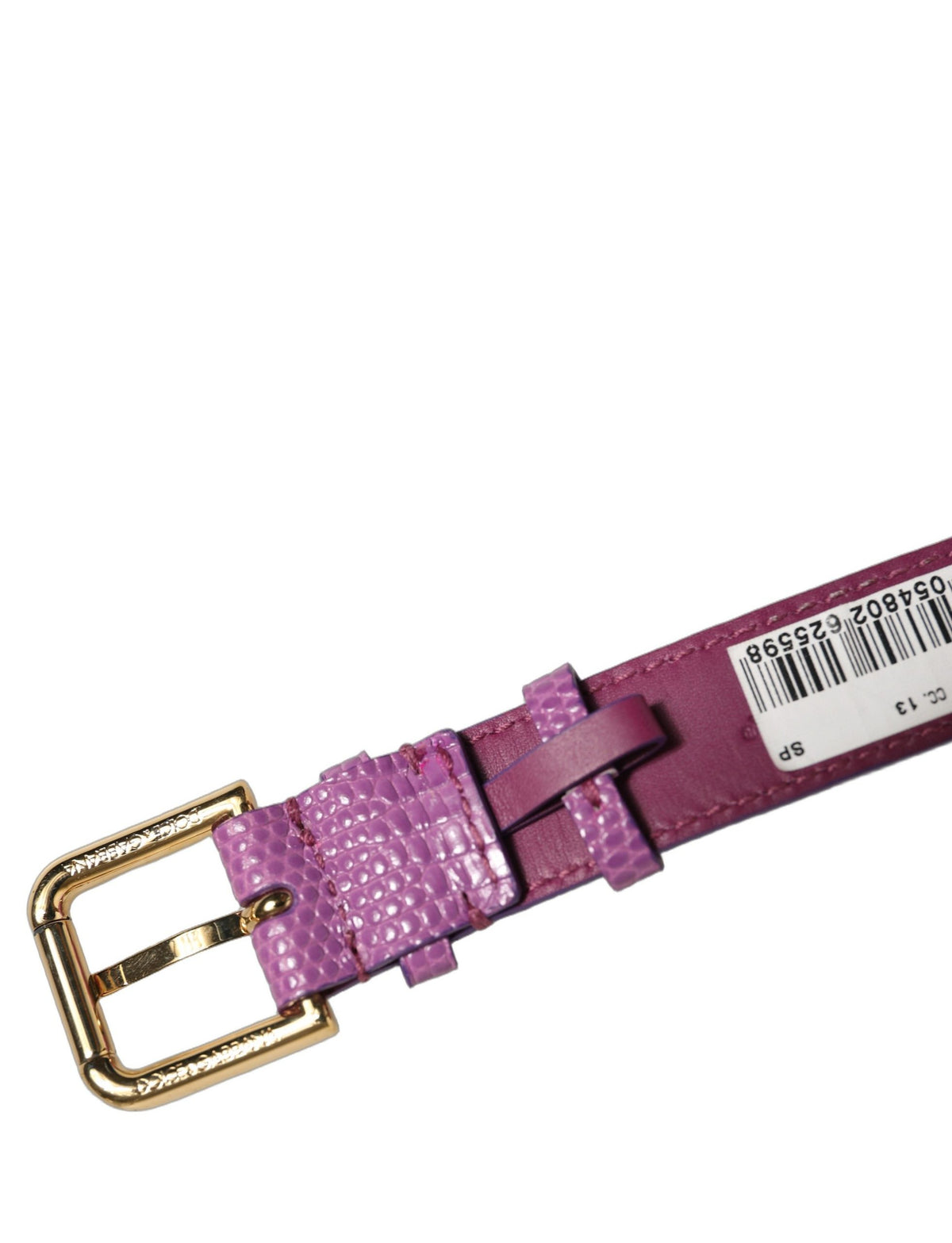 Dolce & Gabbana Lila Strukturiertes Lederarmband