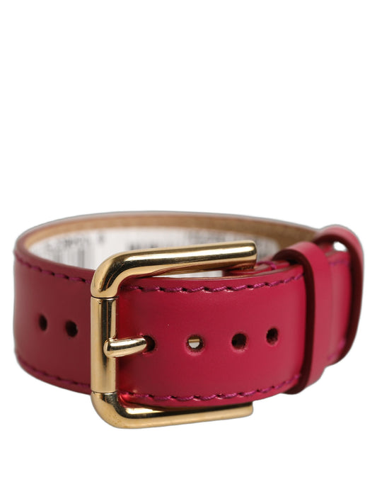 Dolce & Gabbana Rotes Kalbsleder-Armband