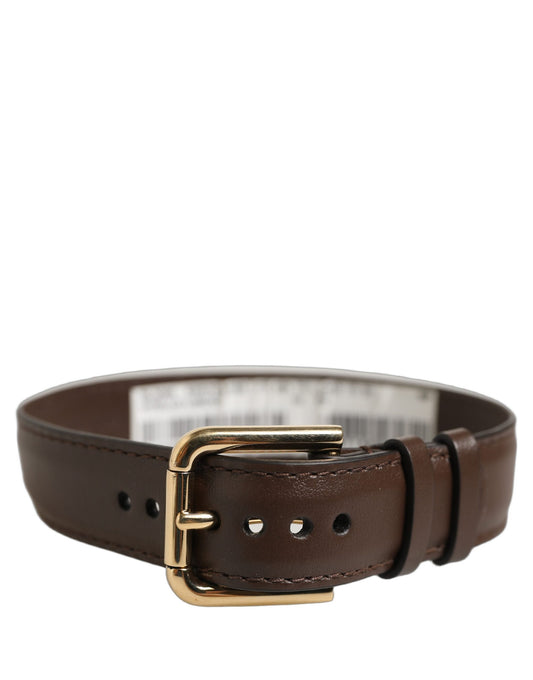 Dolce & Gabbana Braunes Kalbsleder-Armband