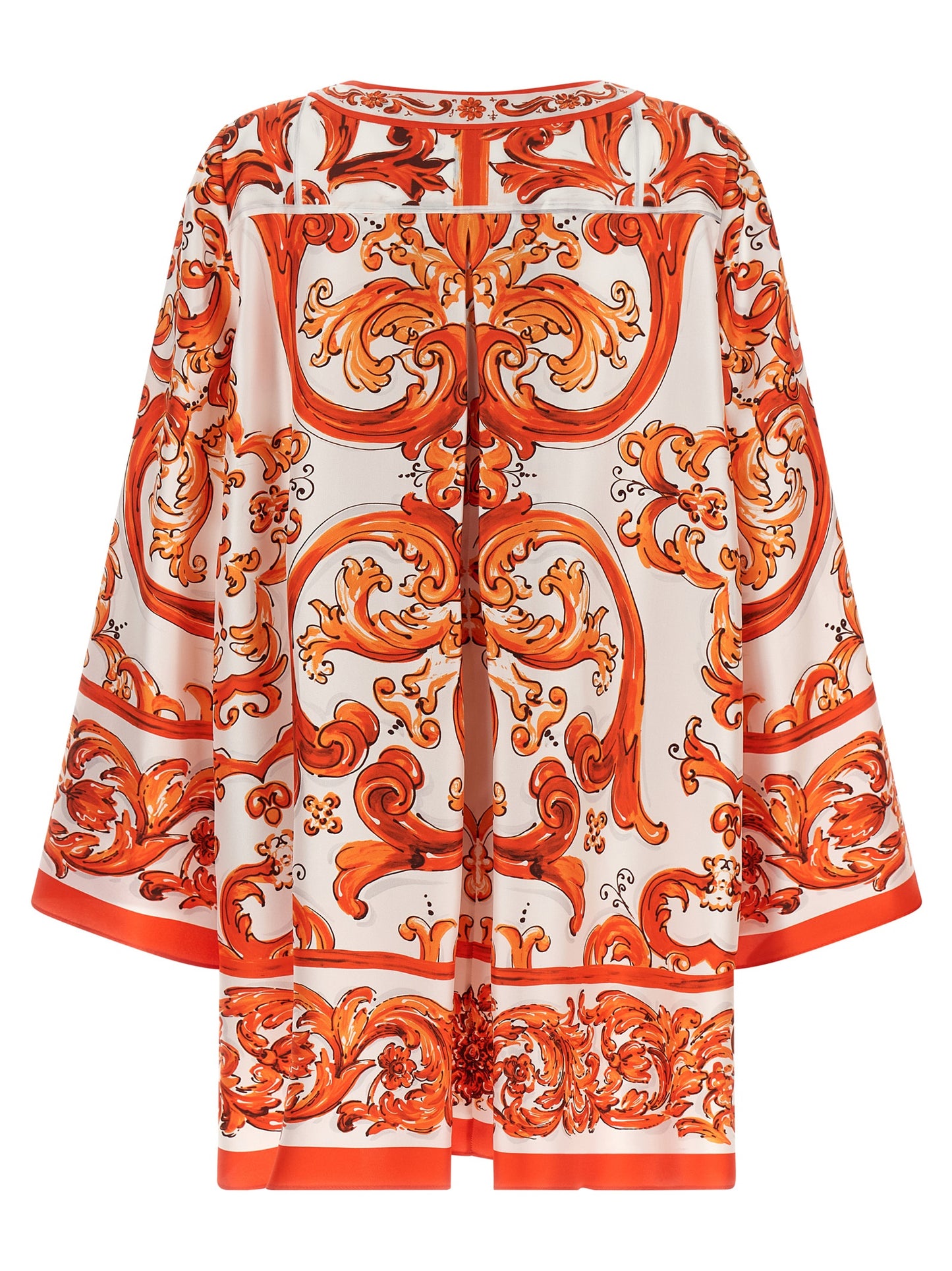 Dolce & Gabbana Orange Seiden-Minikleid