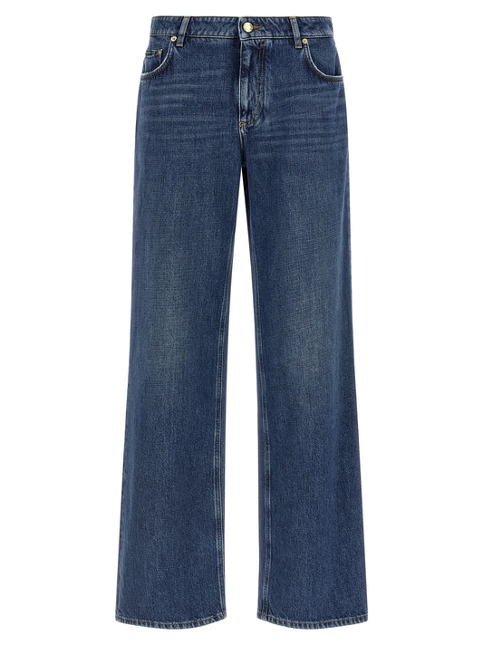 Dolce & Gabbana Blaue Baumwolljeans im Relaxed Fit