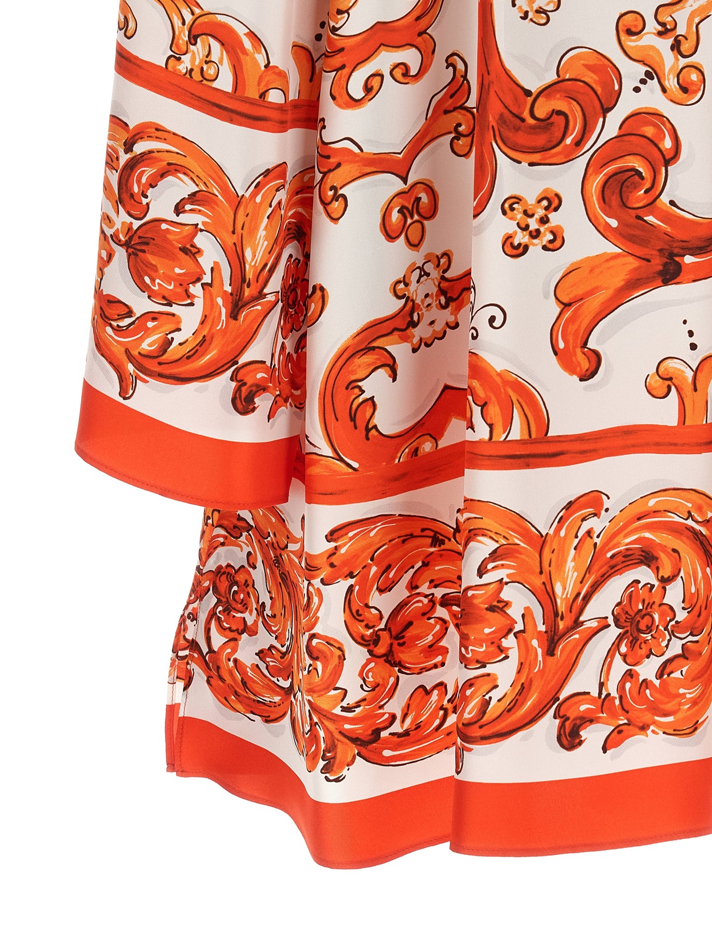 Dolce & Gabbana Orange Seiden-Minikleid