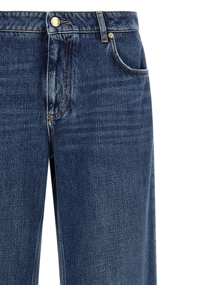 Dolce & Gabbana Blaue Baumwolljeans im Relaxed Fit