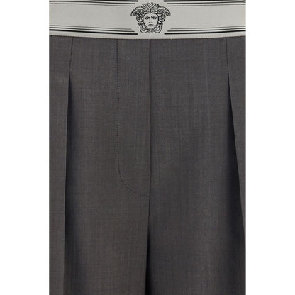 Versace Graue Hose aus Wolle Oves Aries