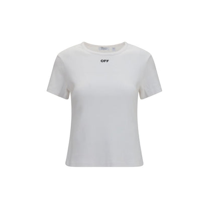 Off-White Weißes Baumwoll-T-Shirt