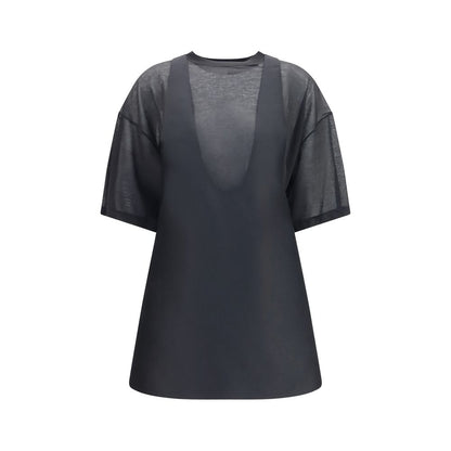 Balenciaga Schwarzes Oves Aries Wollkleid