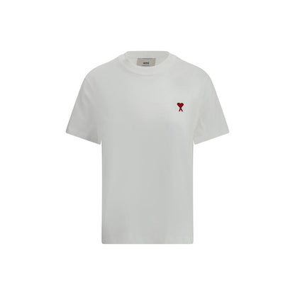 Ami Paris Weißes Baumwoll-T-Shirt