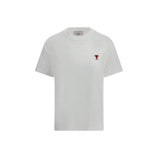 Ami Paris Weißes Baumwoll-T-Shirt