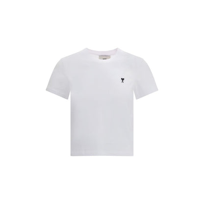 Ami Paris Weißes Baumwoll-T-Shirt