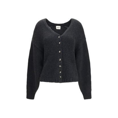Khaite Grauer Kaschmir-Strickjacke