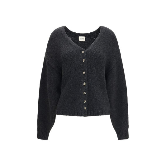 Khaite Grauer Kaschmir-Strickjacke