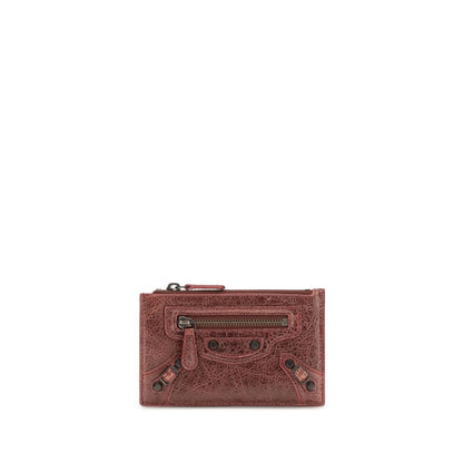 Balenciaga Bordeaux Lamm Ovis Aries Aries Geldbörse