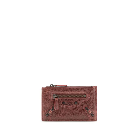 Balenciaga Bordeaux Lamm Ovis Aries Aries Geldbörse