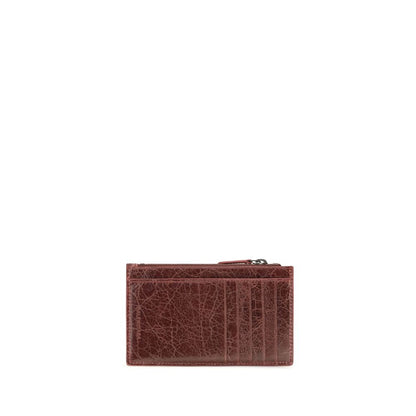 Balenciaga Bordeaux Lamm Ovis Aries Aries Geldbörse