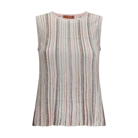 Missoni Ärmelloses T-Shirt aus mehrfarbigem Rayon