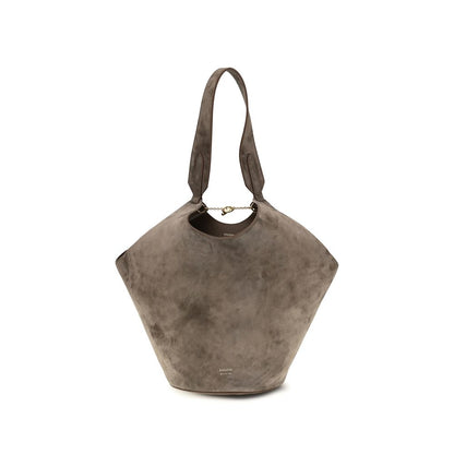 Khaite Beige Kalbsleder Bos Taurus Schultertasche