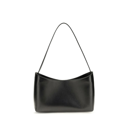 The Row Schwarze Bos Taurus Kalbsleder Schultertasche