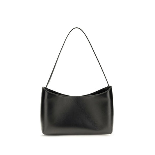 The Row Schwarze Bos Taurus Kalbsleder Schultertasche