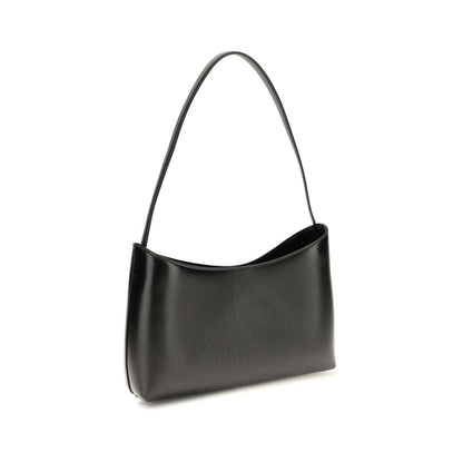 The Row Schwarze Bos Taurus Kalbsleder Schultertasche