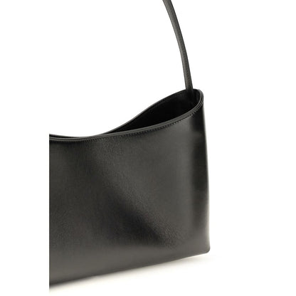 The Row Schwarze Bos Taurus Kalbsleder Schultertasche