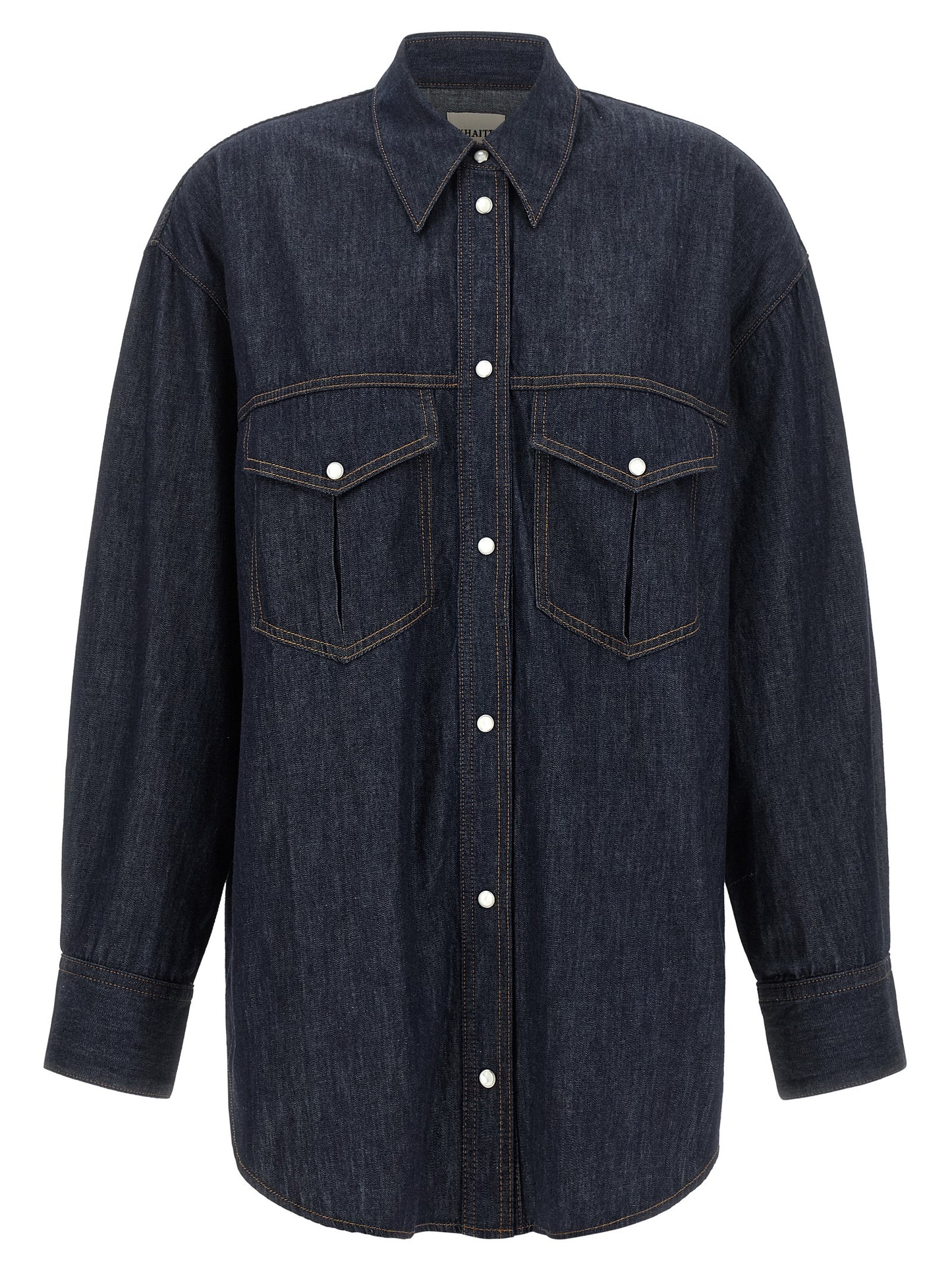 Khaite Blaue Baumwollbluse