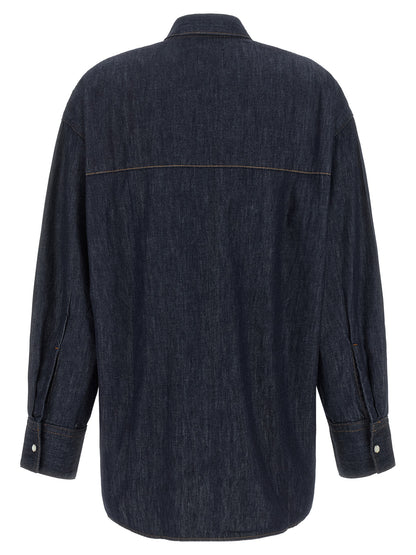 Khaite Blaue Baumwollbluse