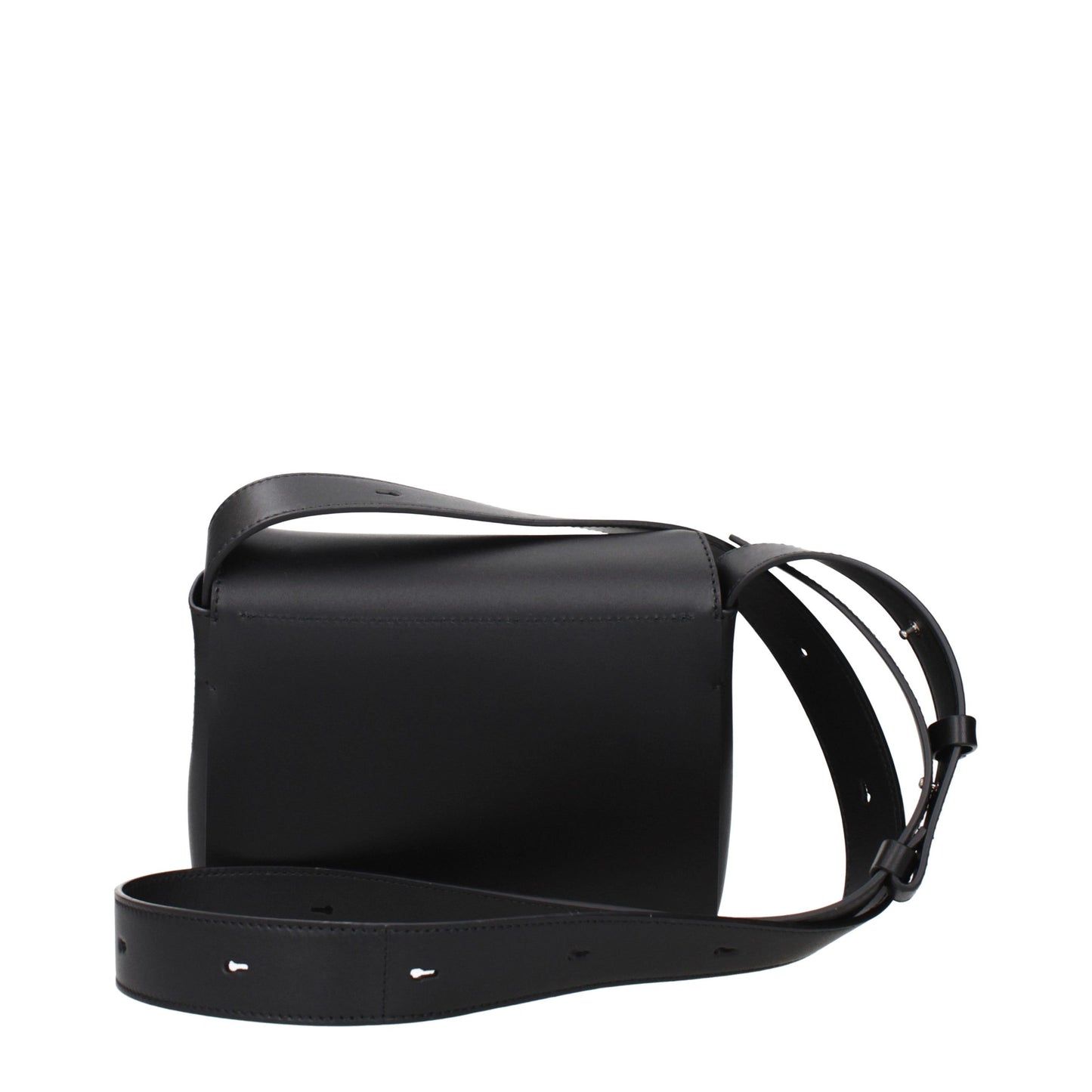 Jil Sander Schwarze Leder Umhängetasche