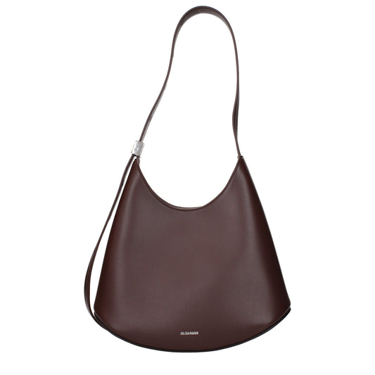 Jil Sander Rote Leder Schultertasche