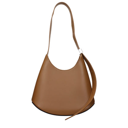 Jil Sander Braune Leder Schultertasche
