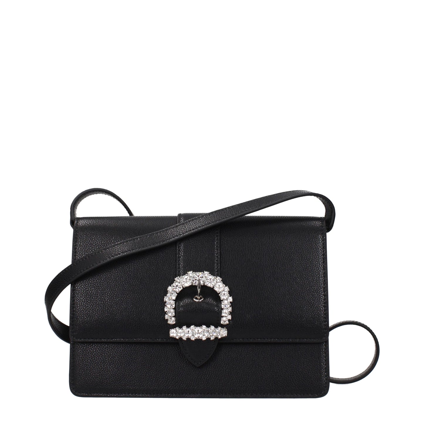 Jimmy Choo Schwarze Leder Umhängetasche