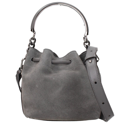 Jimmy Choo Graue Lederhandtasche